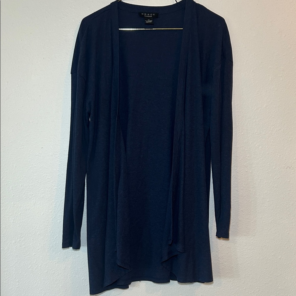 Chaps Deep Blue Women's Cardigan - Picture 2 of 4
